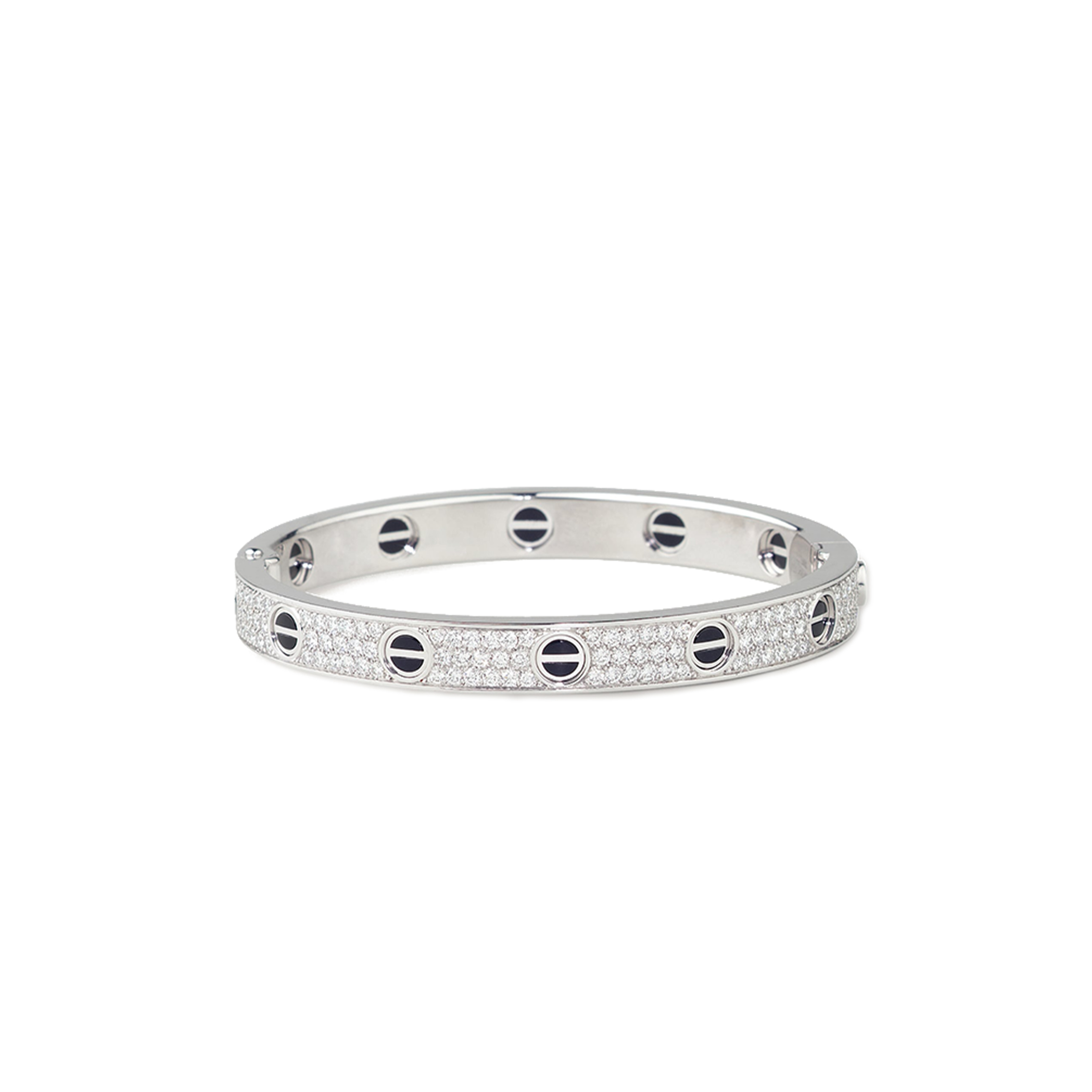 CARTIER  LOVE BRACELET, DIAMOND-PAVED, CERAMIC N6032417